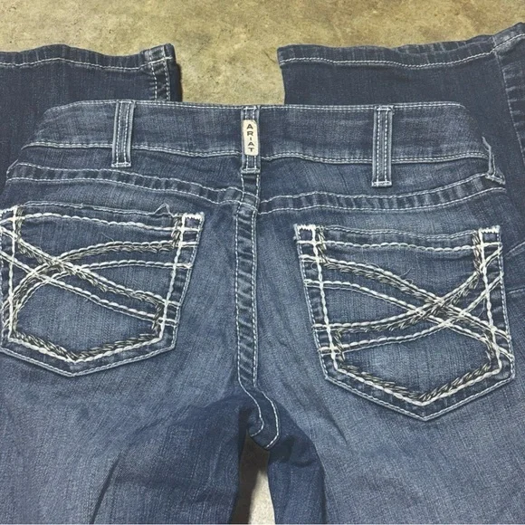 Ariat R.E.A.L. Marine Entwined Mid Rise Boot Cut Jeans - Picture 3 of 13